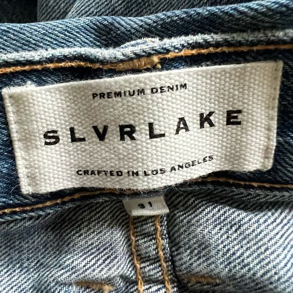 SLVRLAKE Distressed Roxy Jeans in After The Storm Wash Size 31 - Picture 14 of 16